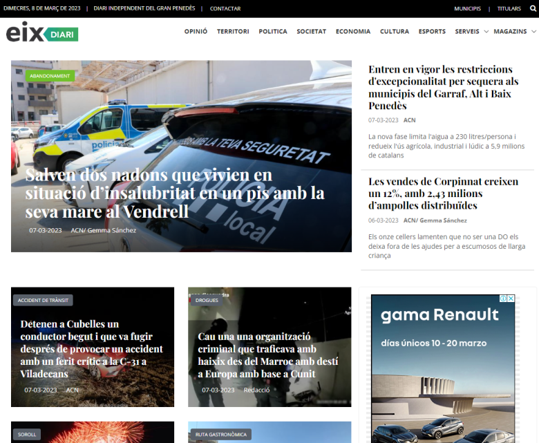 imatge portada Eix Diari