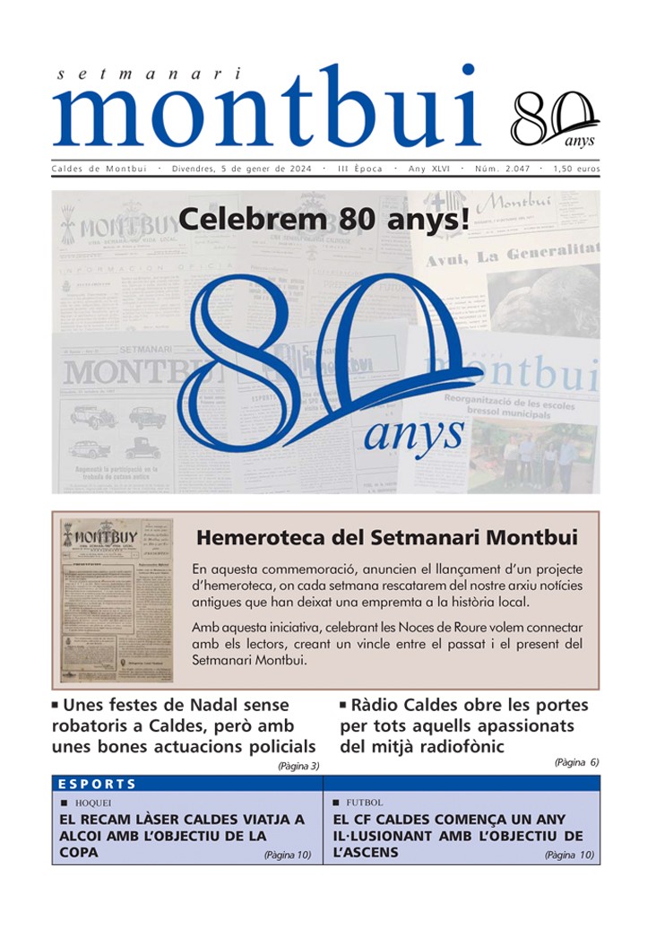 imatge portada Setmanari Montbui