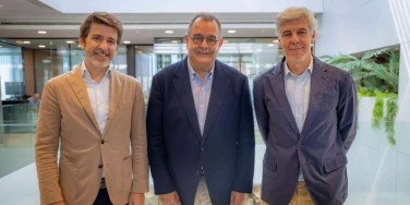 D'esquerra a dreta: Sergi Guillot, Albert Sáez i Álvaro Alcolea