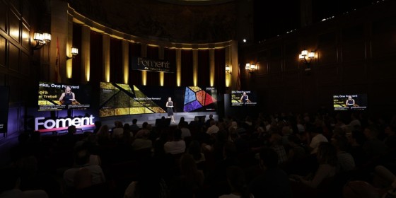 Una imatge de la jornada celebrada dimarts a Foment del Treball