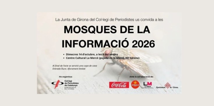 La gala de les Mosques gironines se celebrarà el pròxim 14 d’octubre 