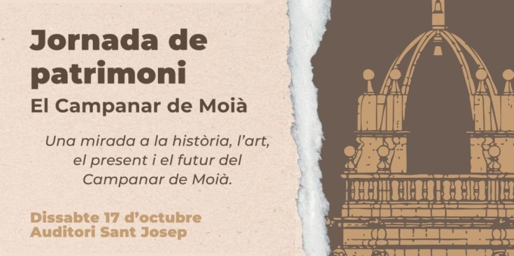 La Tosca organitza una jornada dedicada al Campanar de Moià el dissabte 17