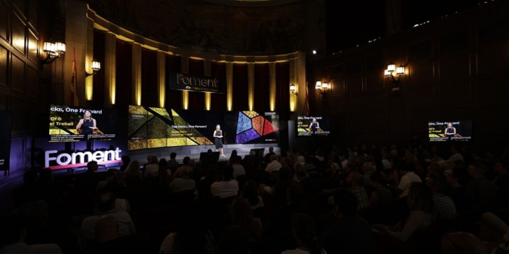 Una imatge de la jornada celebrada dimarts a Foment del Treball