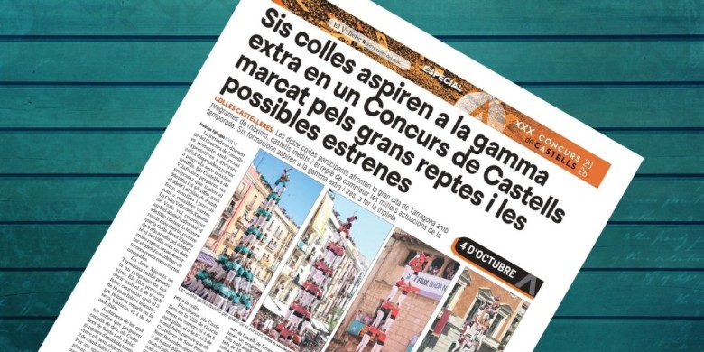 El Vallenc dedica un especial de més de 20 pàgines al 30è Concurs de Castells