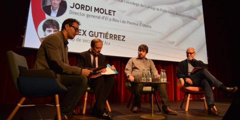 Taula de debat: Jair Domínguez, Jordi Molet, Àlex Gutiérrez i Jordi de Miquel