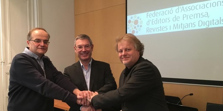 Carles Ayats, Ramon Grau i Lluís Gendrau (d'esquerra a dreta).