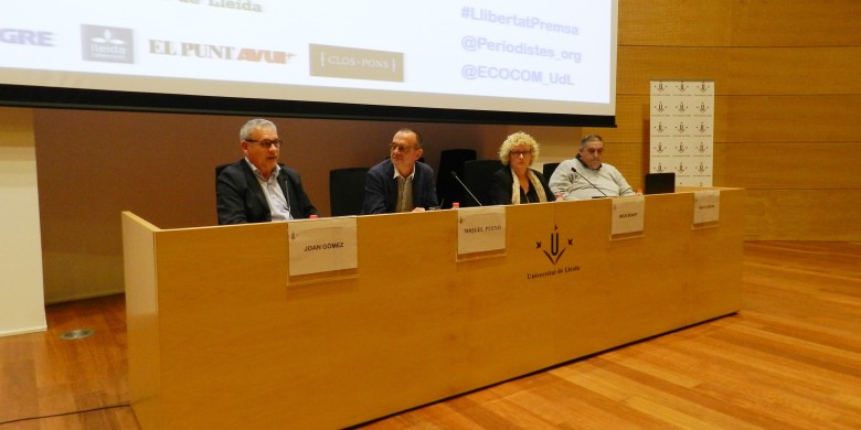 Imatge de la sessió inaugural del Simposi Llibertat de Premsa
