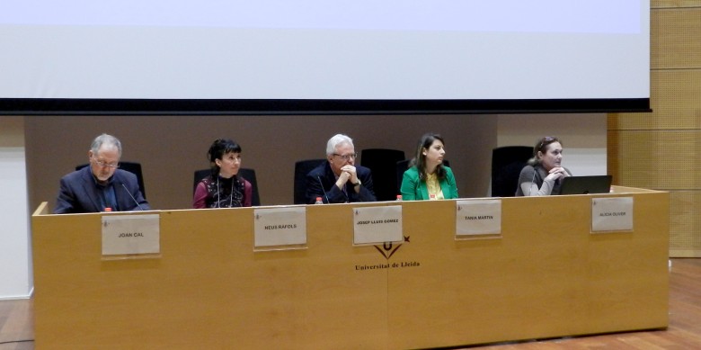 Un moment de la taula rodona taula rodona “Les mancances de l’exercici de la llibertat de premsa des de la perspectiva de la societat civil”.