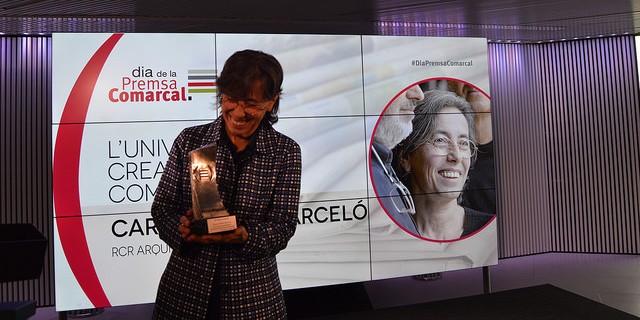 Carme Pigem durant la darrera edició del Dia de la Premsa Comarcal