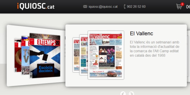 Versió d'escriptori de l'iQuiosc