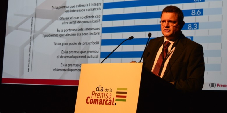 Enric Yarza, autor de la Radiografia de la Premsa Comarcal 2014