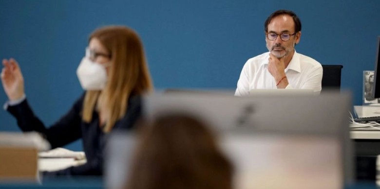 Fernando Garea, a la redacció d''El Periódico de España' | FOTO @Fgarea