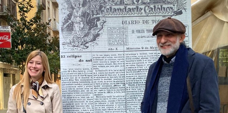 Els periodistes Marina Pallás i Oriol Gracià han participat en l'elaboració de l'exposició