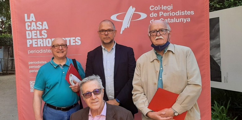 L'expresident de l'ACPC Estanis Alcover, primer a l'esquerra, va ser un dels homenatjats
