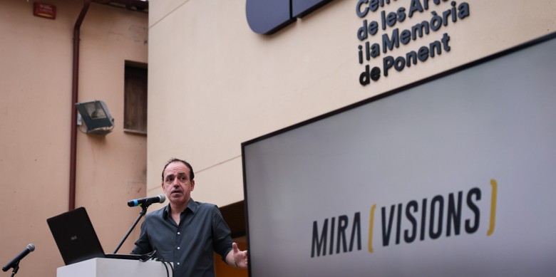 Francesc Canosa, director de La Mira, ahir a la inauguració