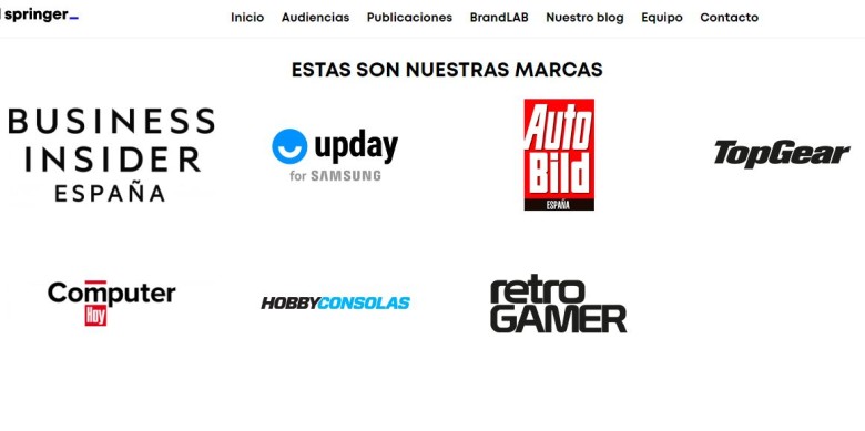 El web d'Axel Springer a Espanya