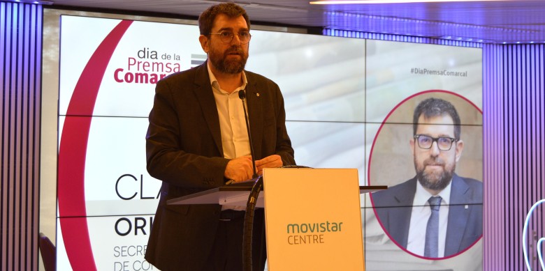 Oriol Duran al darrer Dia de la Premsa Comarcal