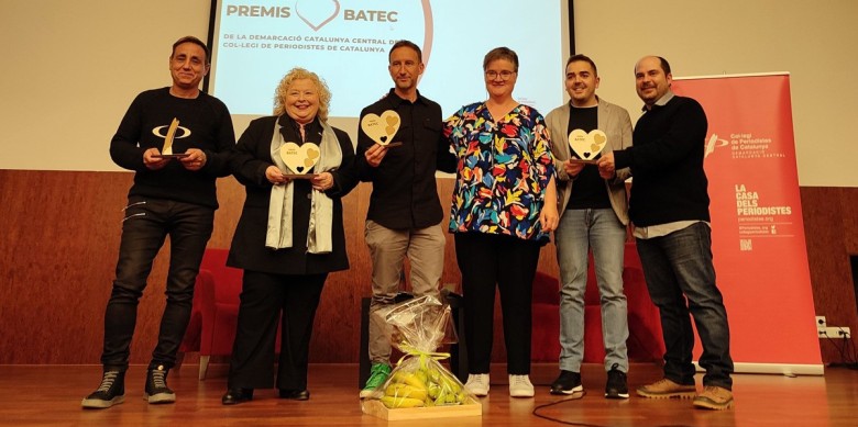 Una imatge dels premiats en la darrera edició. Foto: Col·legi de Periodistes
