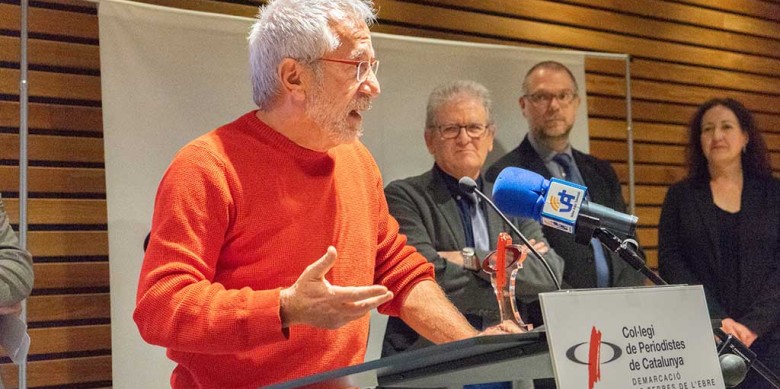 La foto correspon a la I Nit de la Comunicació, en la qual Villa va ser un dels homenatjats. / Foto: CPC