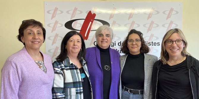 El jurat va donar a conèixer les guanyadores del premi / Col·legi de Periodistes de Catalunya
