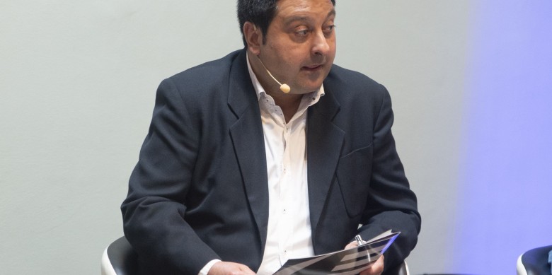 Ferran Perdrix, vicepresident de l'ACPC, durant la presentació de l'estudi