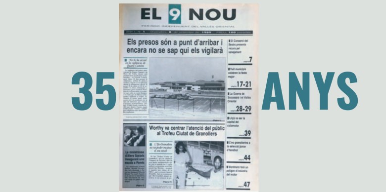 La primera plana de la primera edició
