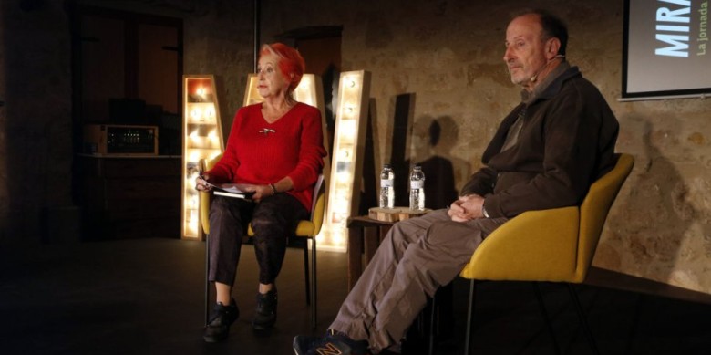 Rosa Maria Calaf i Tino Soriano, al Mas de Miravall de Juneda. Foto: ACN