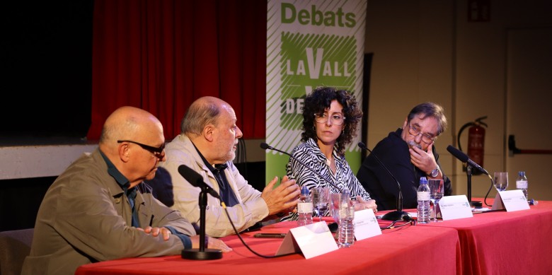 D'esquerra a dreta: Estanis Alcover, Francesc Fàbregas, Olga Vallejo i Josep Lluís Rivera. Foto: Mireia Redondo