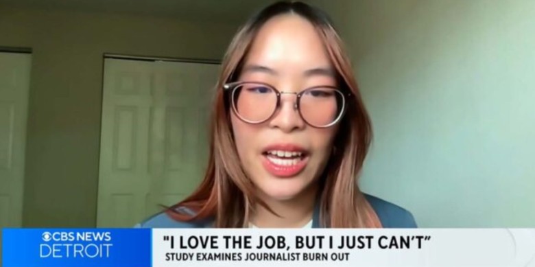 Amanda Siew en una entrevista a la CBS // Laboratorio de Periodismo