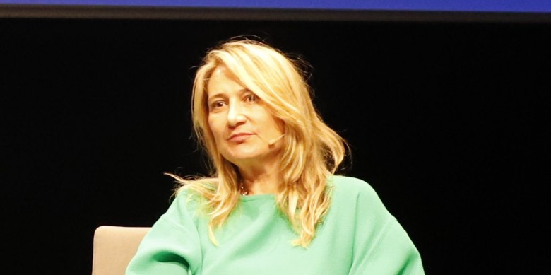 Joana Bonet, en una imatge d'arxiu en un acte a Lleida / SEGRE