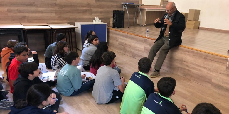 La xerrada a l'Escola Pia es va celebrar dimarts | Laia Pedrós