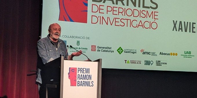 El premi honorífic el va rebre el professor de la UAB Xavier Giró. Foto: Grup Barnils