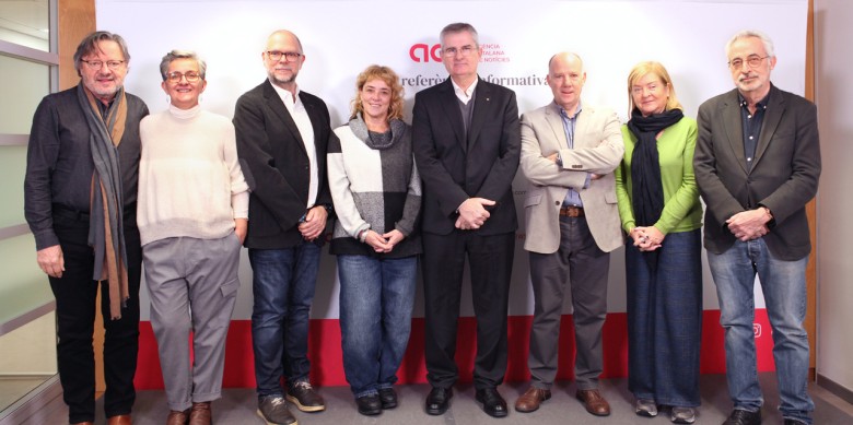 El nou consell d'administració presidit per Carles Escolà. Foto: Violeta Gumà | ACN
