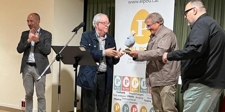 Jovés va ser guardonat amb el Premi Oleguer Bisbal 2024 al 'manresà més manresà'. Foto: El Pou de la Gallina