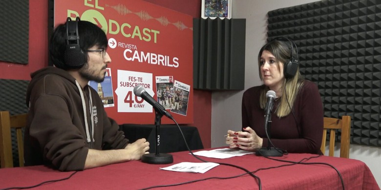 Cristina Sierra i Andreu Dalmau comenten el més destacat de l'actualitat cambrilenca del mes de gener (Foto: Revista Cambrils)