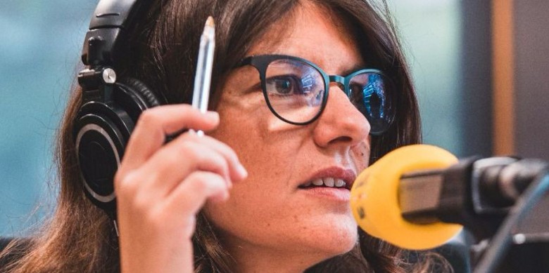 Un fragment del cartell del premi, amb la imatge d'Anna Pérez Pagès.