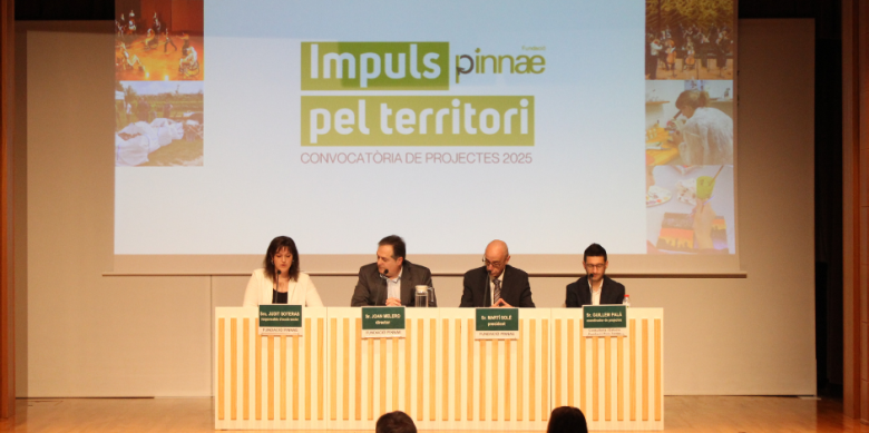 Roda de premsa de presentació dels ajuts de la Fundació Pinnae
