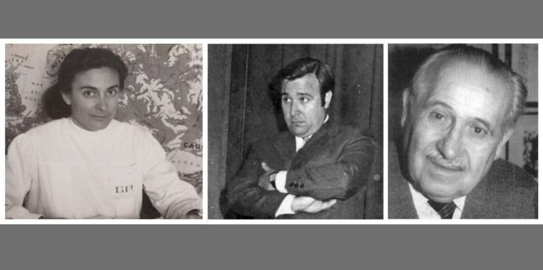 Glòria Pulido i Pinilla, Eugeni Molero i Albert Virella i Bloda, que donen nom als diferents guardons dels 25ns Premis Garraf de periodisme i investigació comarcal