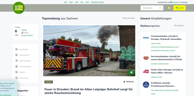 Portals com DieSachsen.de mostren com els periodistes poden ser visibles, periodísticament eficaços i econòmicament viables sense un editor darrere
