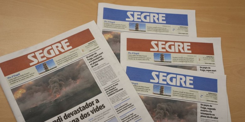 El diari Segre compta amb dos edicions, en català i en castellà. - Amado Forrolla / Segre