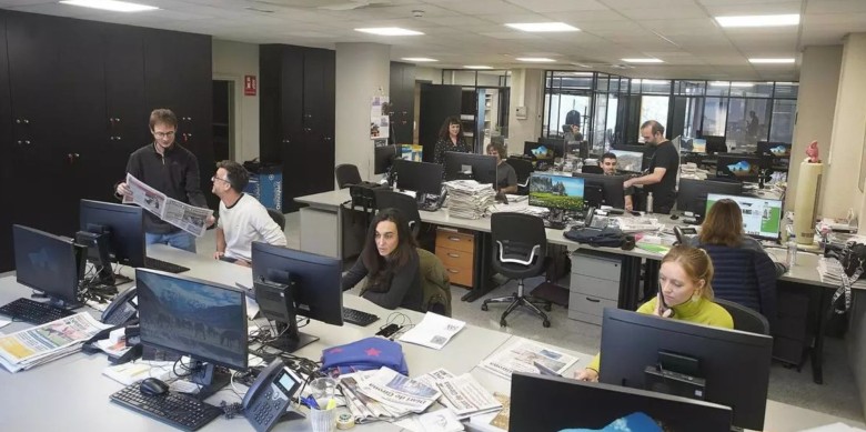 La redacció de Diari de Girona, en una imatge d'arxiu. /Foto:  Marc Martí Font