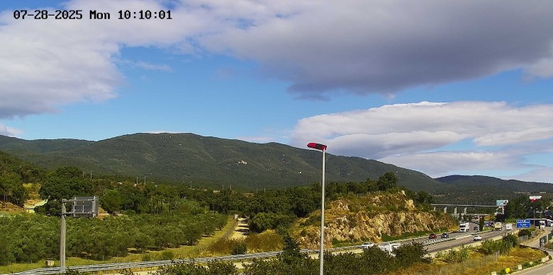 Una imatge de la webcam d’Infojonquera que s’actualitza cada 5 minuts. Foto: Infojonquera