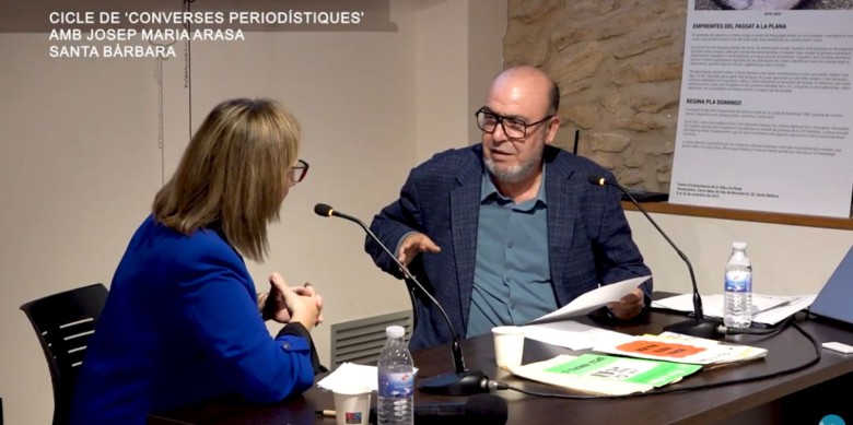 Una imatge de la xerrada de Josep Maria Arasa Fort que ara es pot recuperar al canal de YouTube de Canat TE.