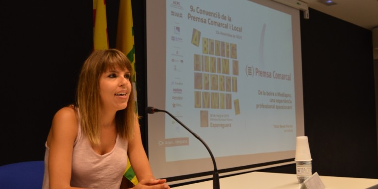 Susana Pérez-Soler durant la presentació del projecte