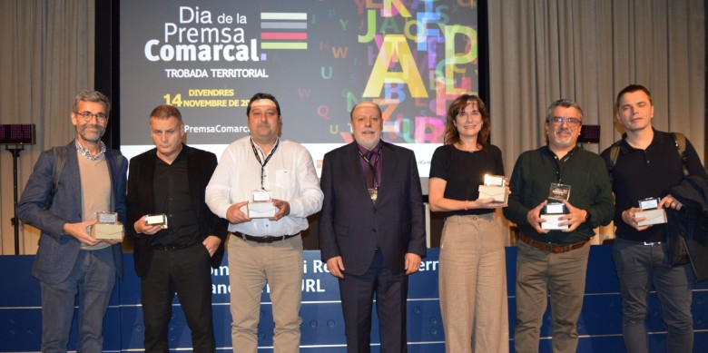 Els ponents de la sessió de tarda del Dia de la Premsa Comarcal la qual va estar centrada en els models de negoci de la Premsa Comarcal.
