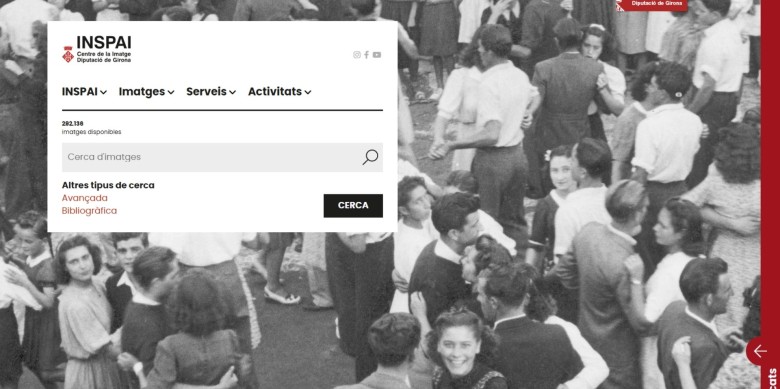 Una captura de pantalla del nou format web de l'INSPAI de la Diputació de Girona. / Cedida