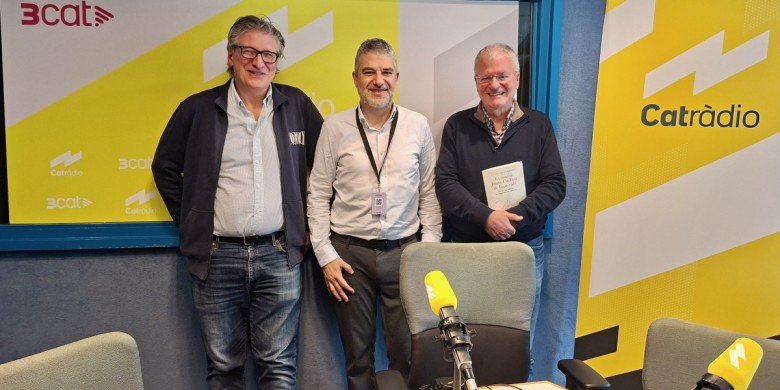 Marc Galimany amb Enric Calpena i Josep M Soler i Sabater.