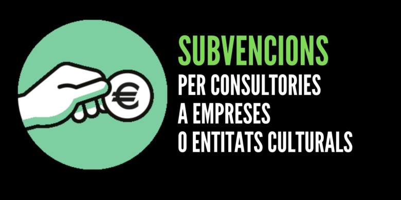 Subvencions per consultories a empreses o entitats culturals