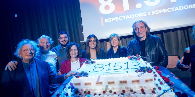 El moment en què es va revelar el nombre d'espectadors