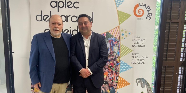 Francesc Fàbregas (dreta) i Ferran Perdrix, president i vicepresident de l'ACPC, ahir a la seu de Fecoll a Barcelona